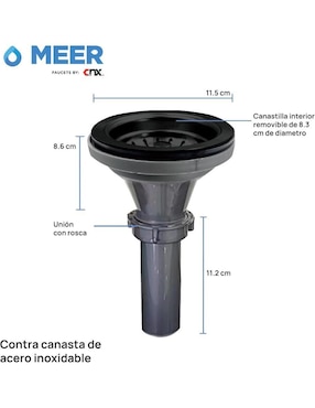 Tarja 1 tina de acero inoxidable CNX TS5945SC2NCANS4MZM8112