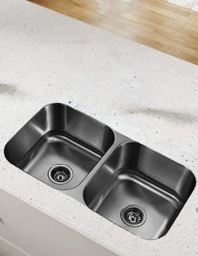 Tarja doble tina de acero inoxidable CNX TD8247SR2N + CESP-002