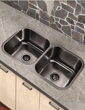 Tarja doble tina de acero inoxidable CNX TD8247SR2N + CESP-002