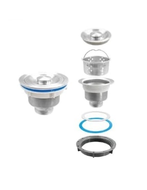 Tarja doble tina de acero inoxidable CNX TD8247SR2N + CESP-002