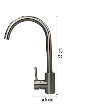 Tarja de acero inoxidable CNX con escurridor derecho KIT3TSED8050MZM814CRT
