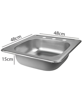 Tarja 1 tina de acero inoxidable CNX KIT3TS4848MZM8112CUBRT