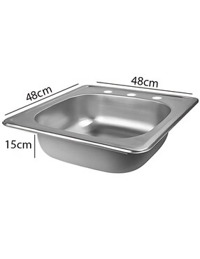 Tarja 1 tina de acero inoxidable CNX KIT3TS4848MZM812CUBRET