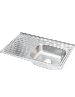 Tarja de acero inoxidable CNX con escurridor izquierdo TSEI8050S