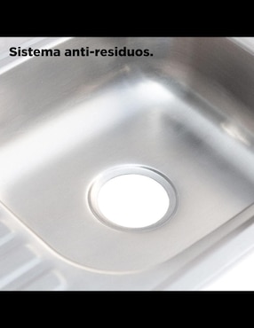 Tarja de acero inoxidable CNX con escurridor izquierdo TSEI8050S