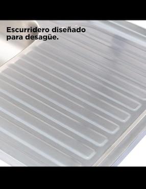 Tarja de acero inoxidable CNX con escurridor izquierdo TSEI8050S
