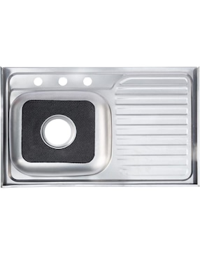 Tarja de acero inoxidable CNX con escurridor izquierdo TSEI8050S