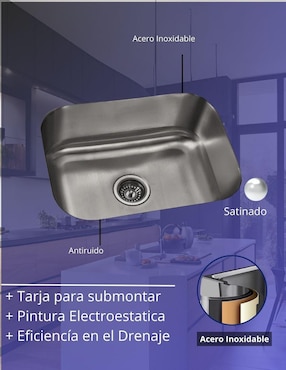 Tarja 1 tina de acero inoxidable CNX S5945SC2NMZM8117FCANS4