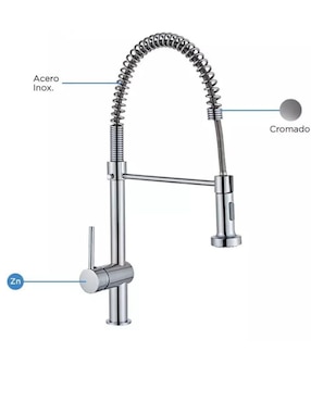 Tarja de acero inoxidable CNX con escurridor derecho TSED8050 + KITG5