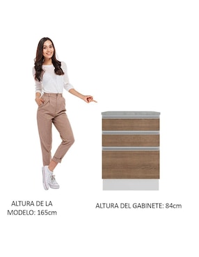 Gabinete armable Glamy Madesa de MDP