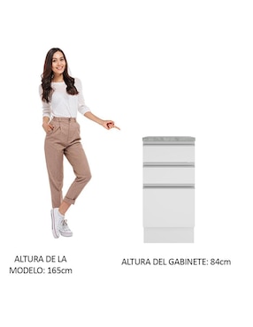 Gabinete Glamy Madesa de MDP