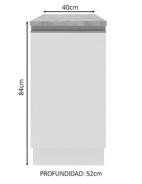 Gabinete Glamy Madesa de MDP
