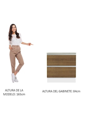 Gabinete armable Glamy Madesa de MDP
