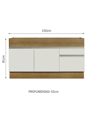 Gabinete Glamy Madesa de MDP