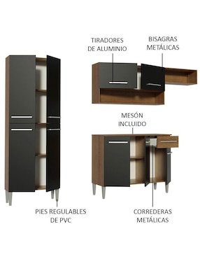 Cocina integral Madesa Emily Top
