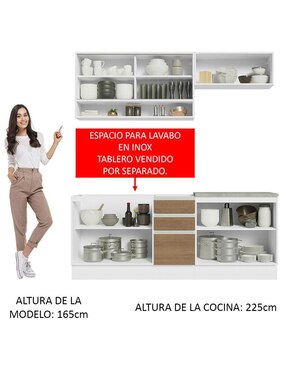 Cocina integral Madesa Glamy