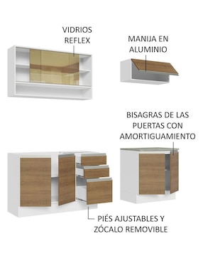 Cocina integral Madesa Glamy