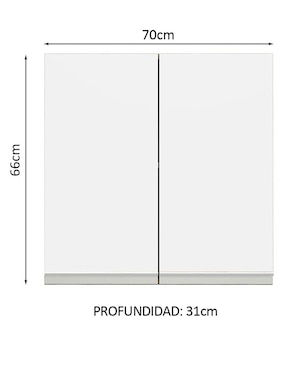 Gabinete superior armable Glamy Madesa de MDP