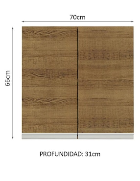Gabinete superior armable Glamy Madesa de MDP