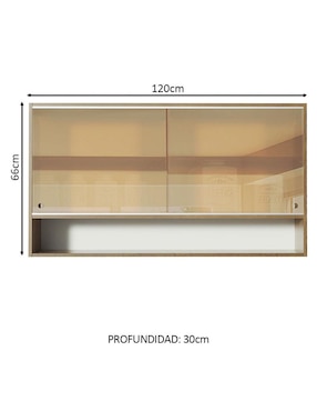 Gabinete superior armable Glamy Madesa de MDP