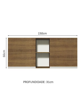 Gabinete superior armable Glamy Madesa de MDP