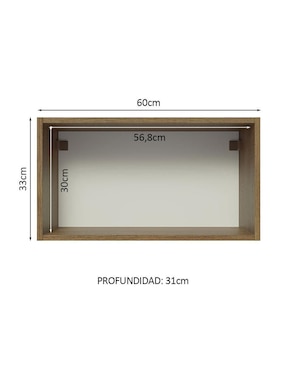 Gabinete superior armable Glamy Madesa de MDP