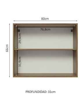 Gabinete superior armable Glamy Madesa de MDP