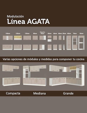 Gabinete superior armable Agata Madesa de MDP