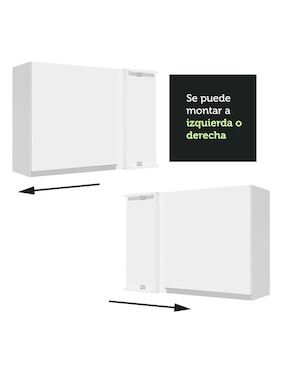 Gabinete superior armable Glamy Madesa de MDP