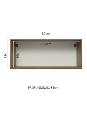 Gabinete superior armable Glamy Madesa de MDP