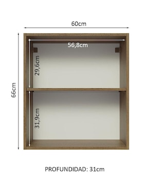 Gabinete superior armable Glamy Madesa de MDP