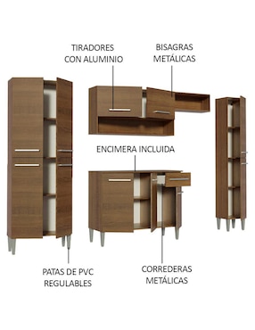 Cocina integral Madesa Emilly Hit