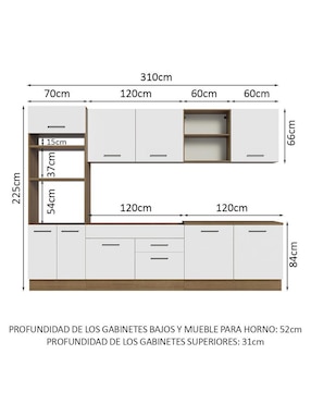 Cocina integral Madesa Ágata