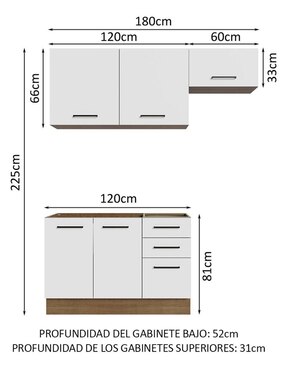 Cocina integral Madesa Ágata