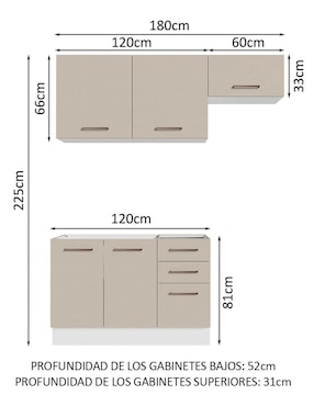 Cocina integral Madesa Ágata