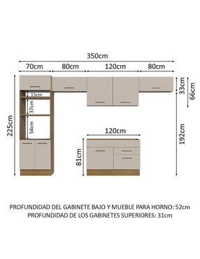 Cocina integral Madesa Ágata