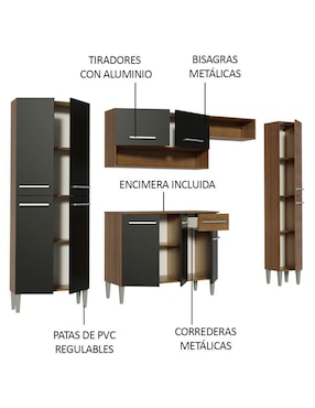 Cocina integral Madesa Emilly Hit