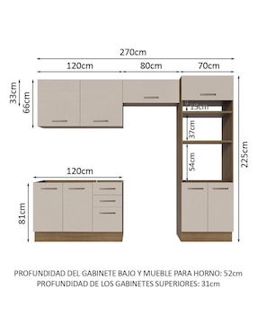 Cocina integral Madesa Ágata