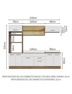 Cocina integral Madesa Ágata