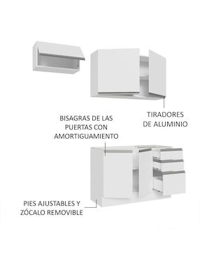 Cocina integral Madesa Glamy