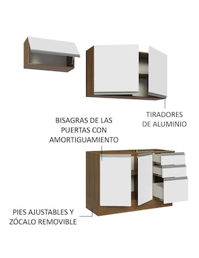 Cocina integral Madesa Glamy