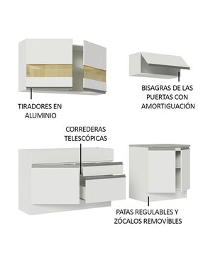 Cocina integral Madesa Glamy