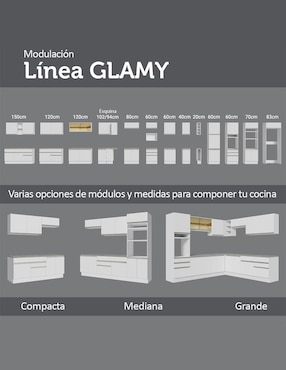 Cocina integral Madesa Glamy