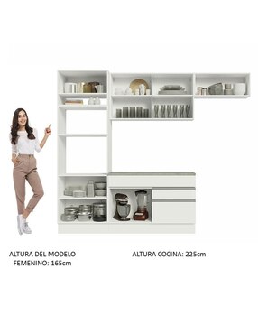Cocina integral Madesa Glamy
