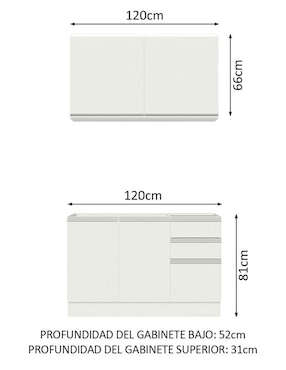 Cocina integral Madesa Glamy