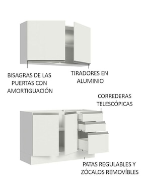 Cocina integral Madesa Glamy