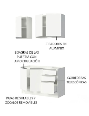 Cocina integral Madesa Glamy