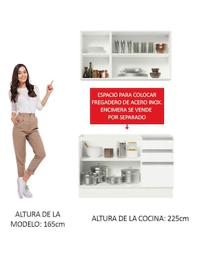 Cocina integral Madesa Glamy
