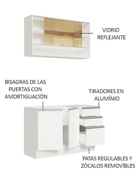 Cocina integral Madesa Glamy