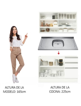 Cocina integral Madesa Glamy